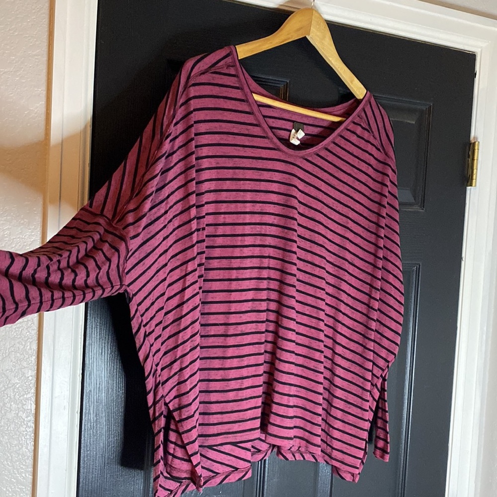 Free people stripe batwing top